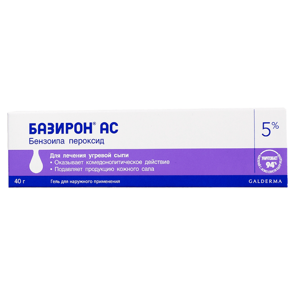 Базирон АС 5%, 40 г (гель)