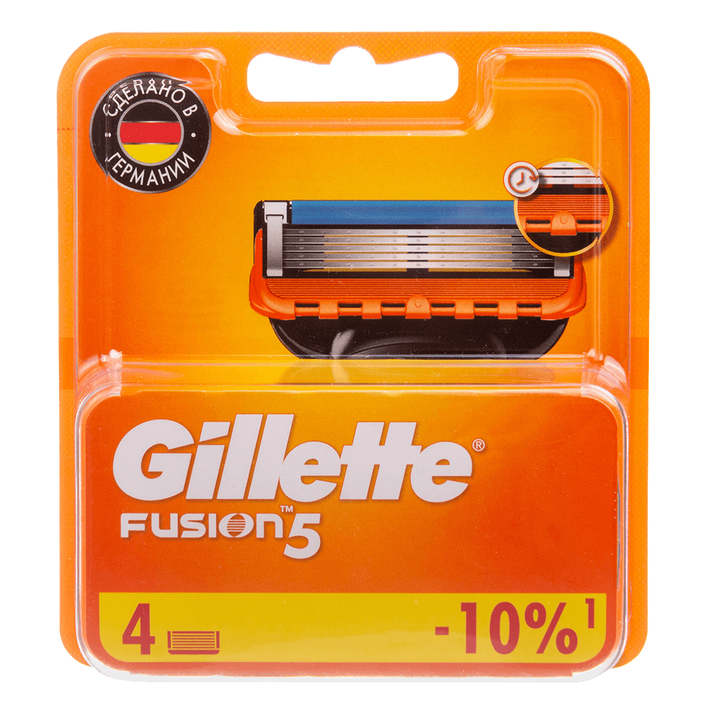 Gillette Fusion5, 4 кассеты