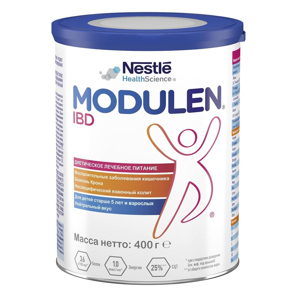 Modulen ibd смесь для энтерального питания для детей от 5 лет и взрослых 400 гр
