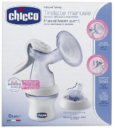 Chicco молокоотсос ручной с принадлежностями
