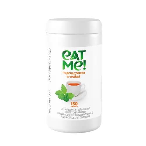 Eat me подсластитель столовый элит со стевией 150 шт. таблетки