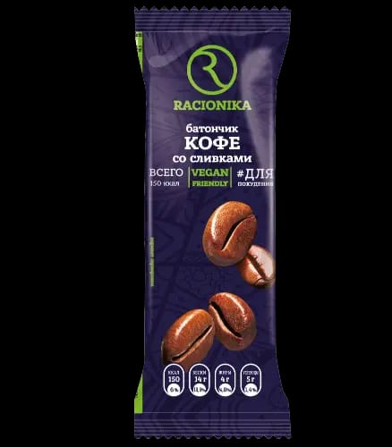 Racionika diet батончик для похудения кофе со сливками 50 гр