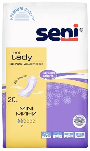 SENI LADY MINI УРОЛОГИЧЕСКИЕ ПРОКЛАДКИ/ВКЛАДЫШИ ДЛЯ ЖЕНЩИН