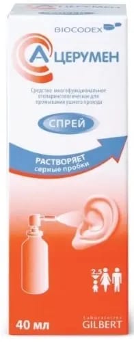А-церумен плюс ср-во д/промыв ушного прох 40 мл спрей