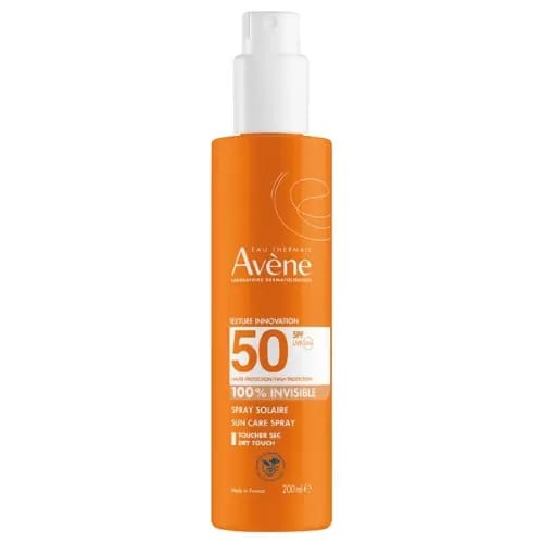 Avene спрей солнцезащитный невидимый для чувствительной кожи spf50 200 мл