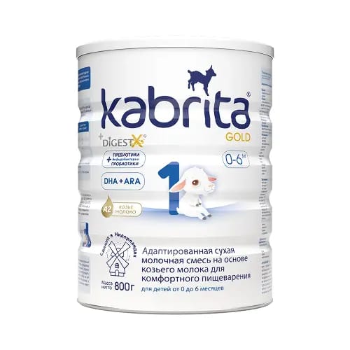 Kabrita 1 gold смесь детская молочная на козьем молоке для комфортного пищеварения с 0 месяцев 800 гр