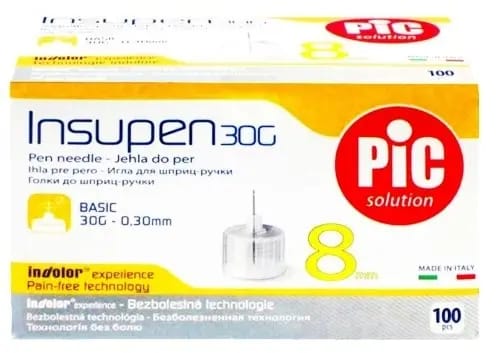 Иглы insupen к шприц-ручке 30g 5/16 0,3х8 мм 100 шт.