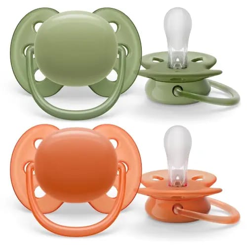 Avent соска-пустышка силиконовая ultra soft 18 мес 2 шт. scf093/01