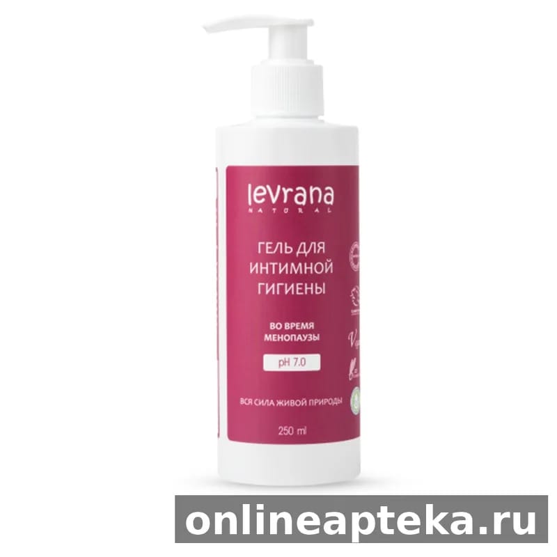 Levrana гель для интимной гигиены во время менопаузы 250 мл